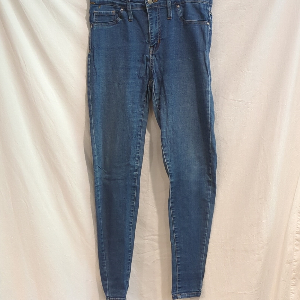 Serra | Medium Worn Blue Jean Jeggings | 10